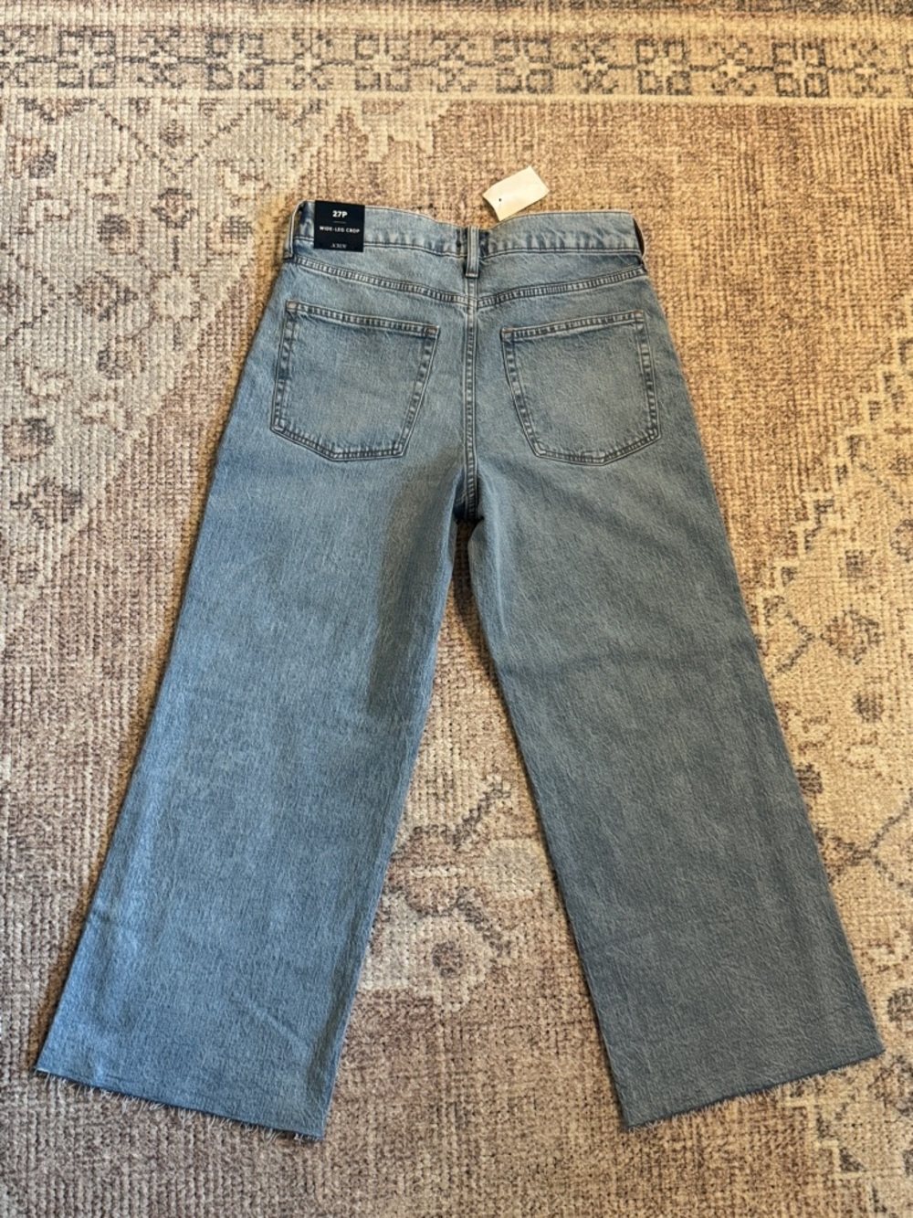 NWT! J. CREW FACTORY Petite wide-leg cropped jean in all-day stretch Size 27P - Picture 7 of 16